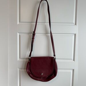 Calvin Klein Burgundy Shoulder Bag